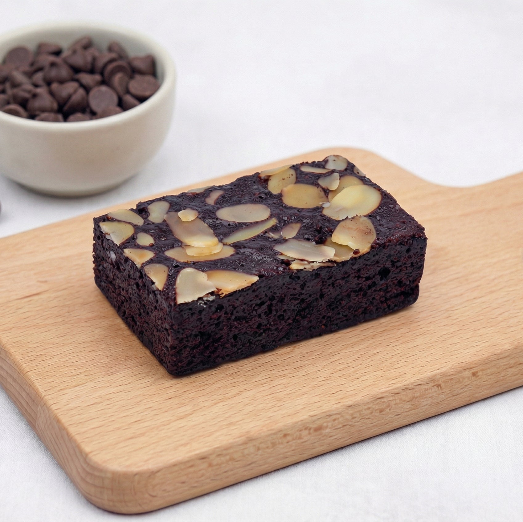 Almond Chocolate Brownie with Chocolate Chip