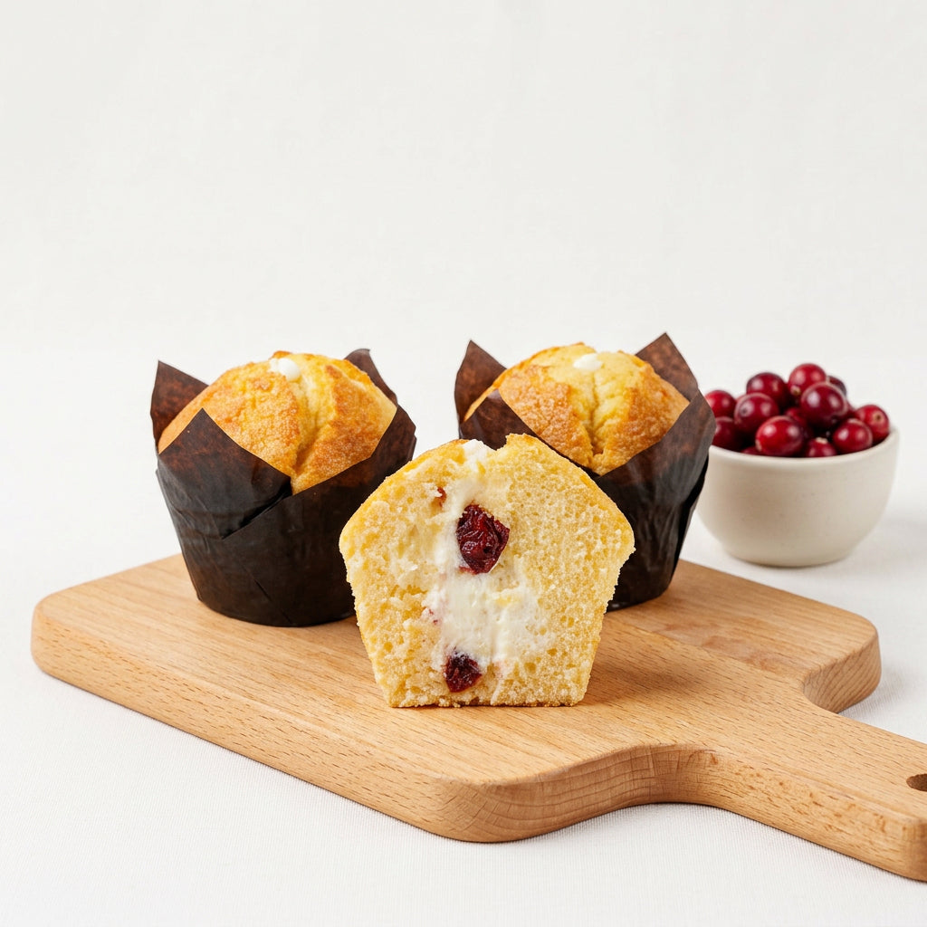 Cranberry Cream Cheese Muffin 115G (Box of 6 or 20) - Oh La La Bakery
